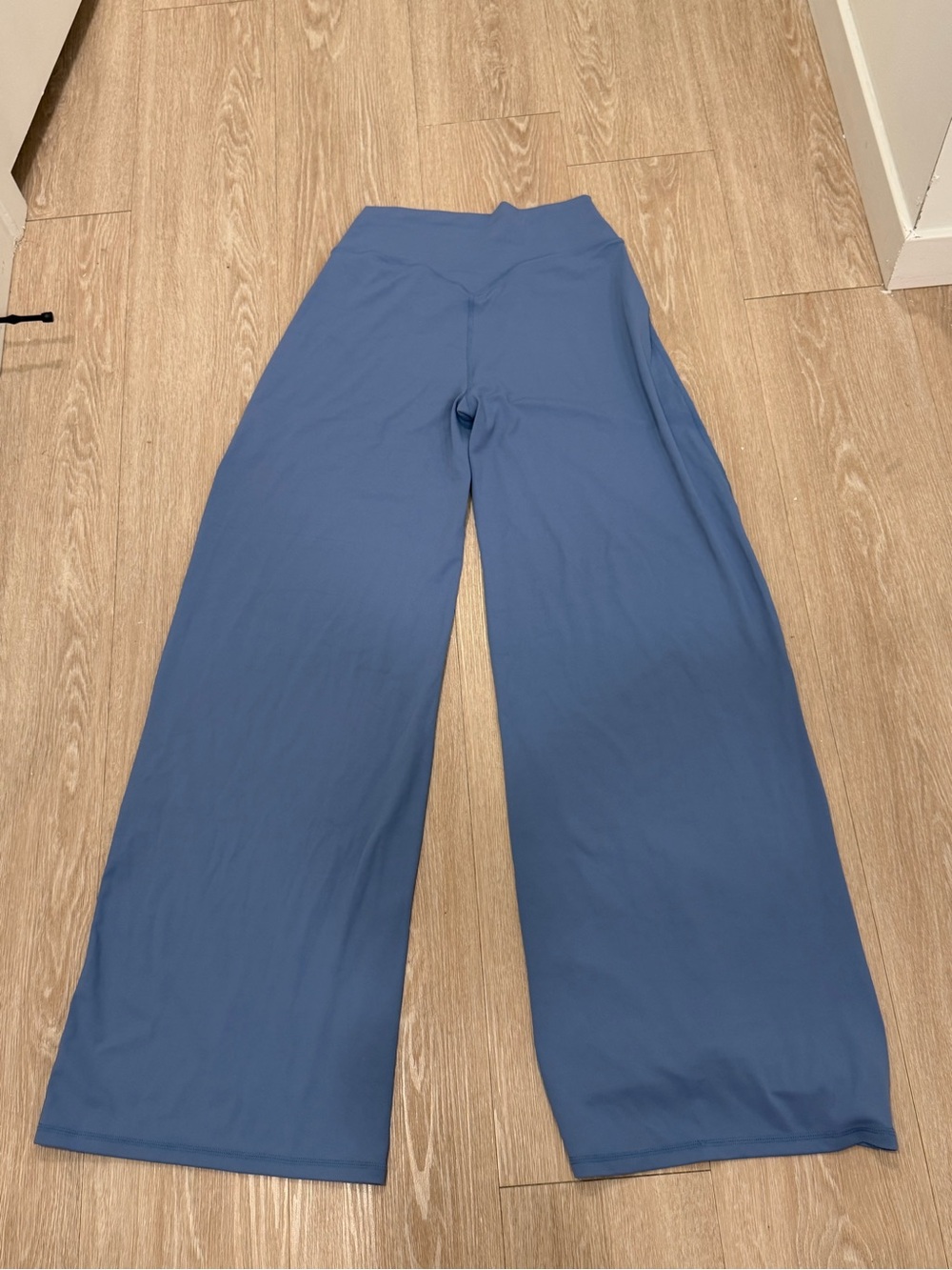 Wide Leg Active Pants in Dusty Blue LG NEW!